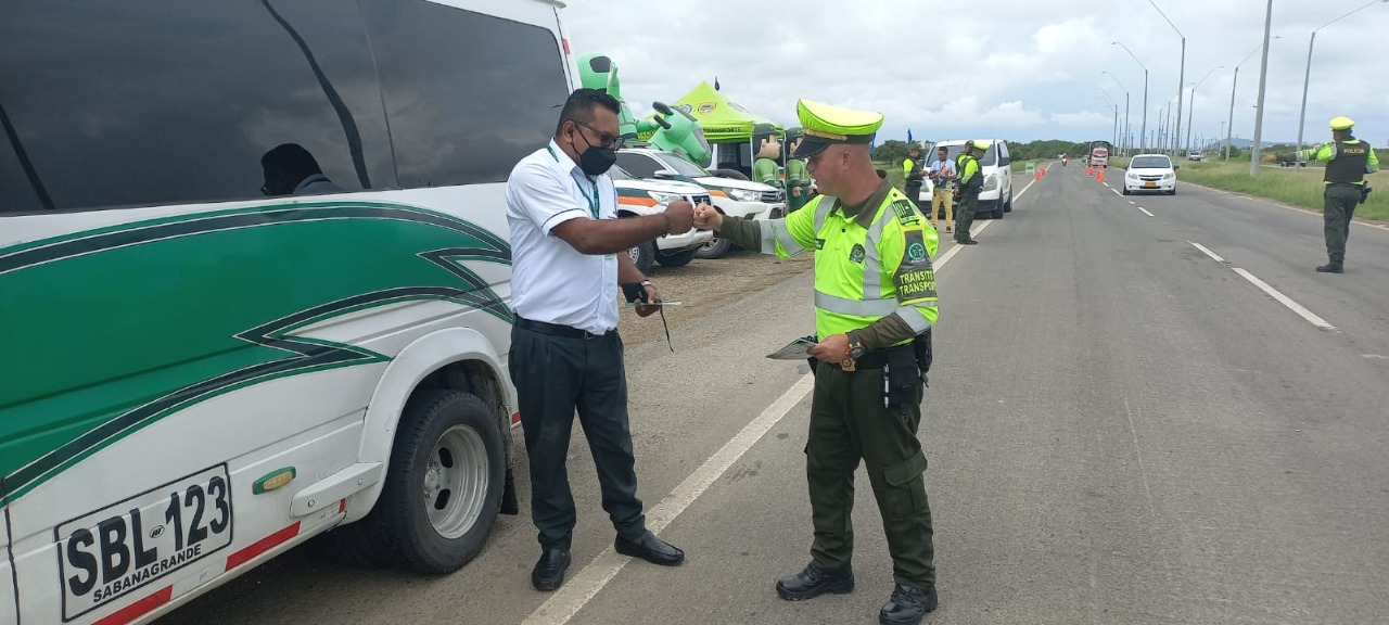 Policía realiza jornada contra la siniestralidad vial en Cartagena