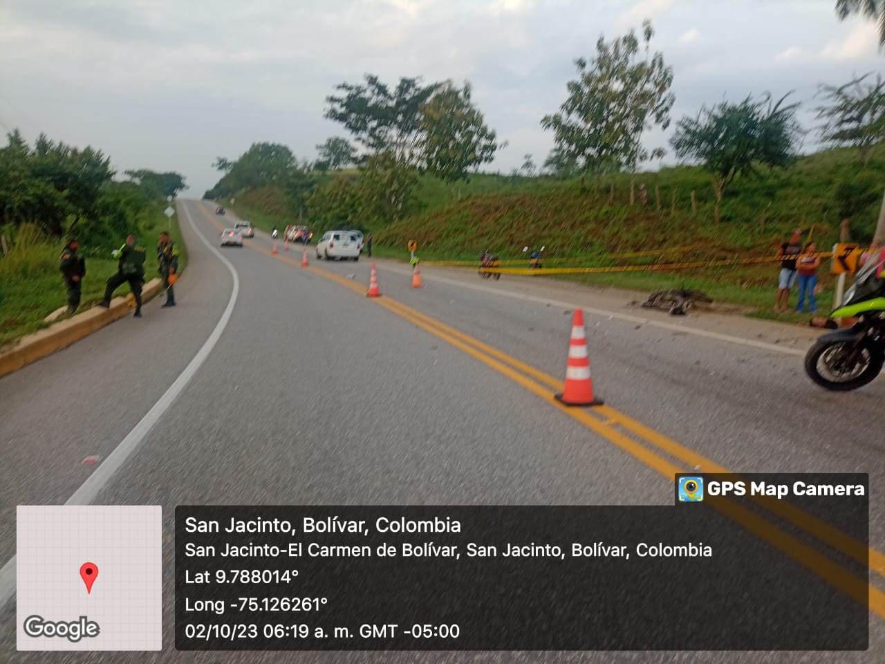 Muere motociclista en accidente cerca de San Jacinto, Bolívar
