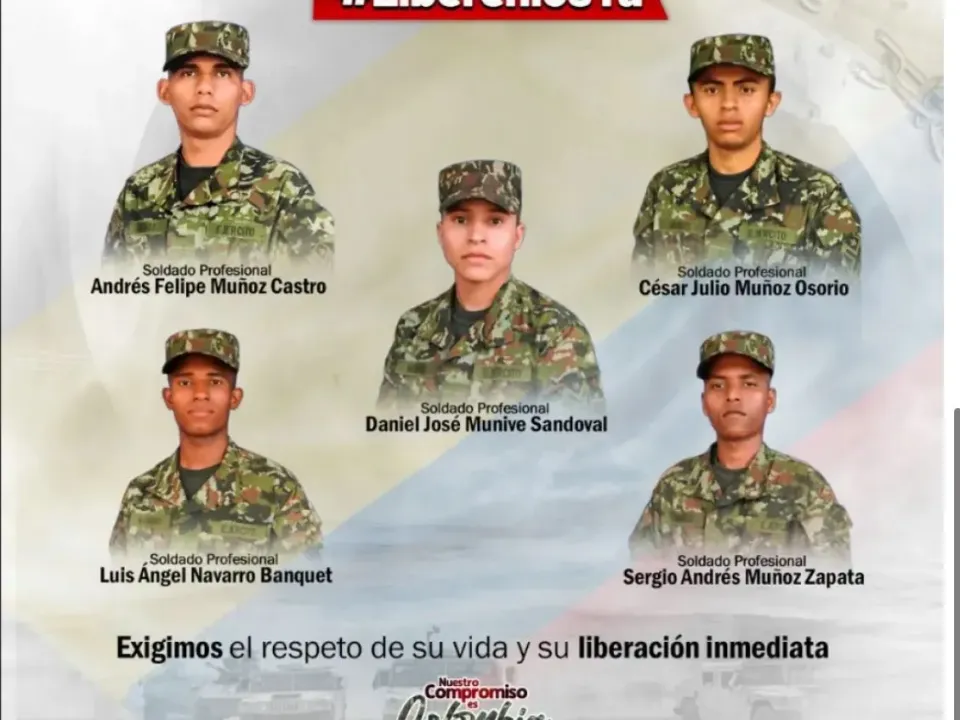 Magangueleño, entre cinco militares secuestrados en Arauca