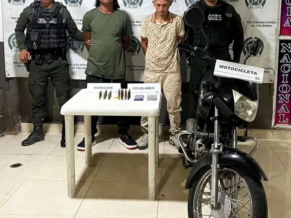 Capturan a dos presuntos sicarios del Clan del Golfo que operaban en Bolívar