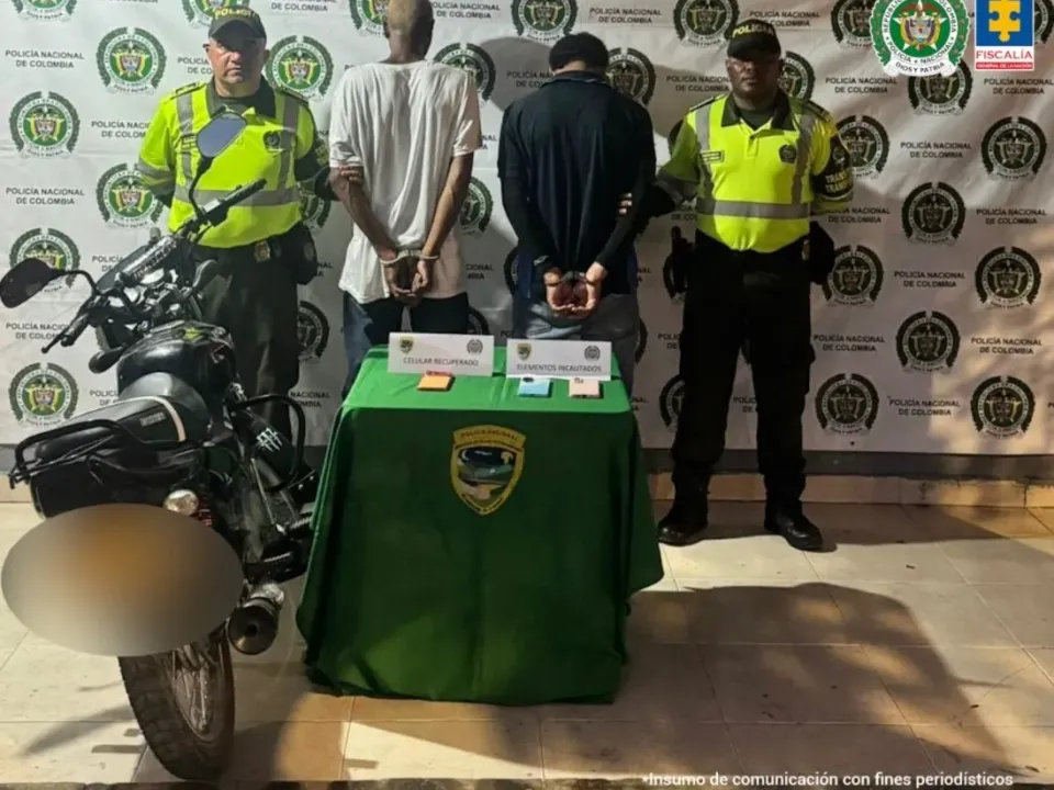 Aseguran a hombres por presunta participación en hurto violento en Turbaco