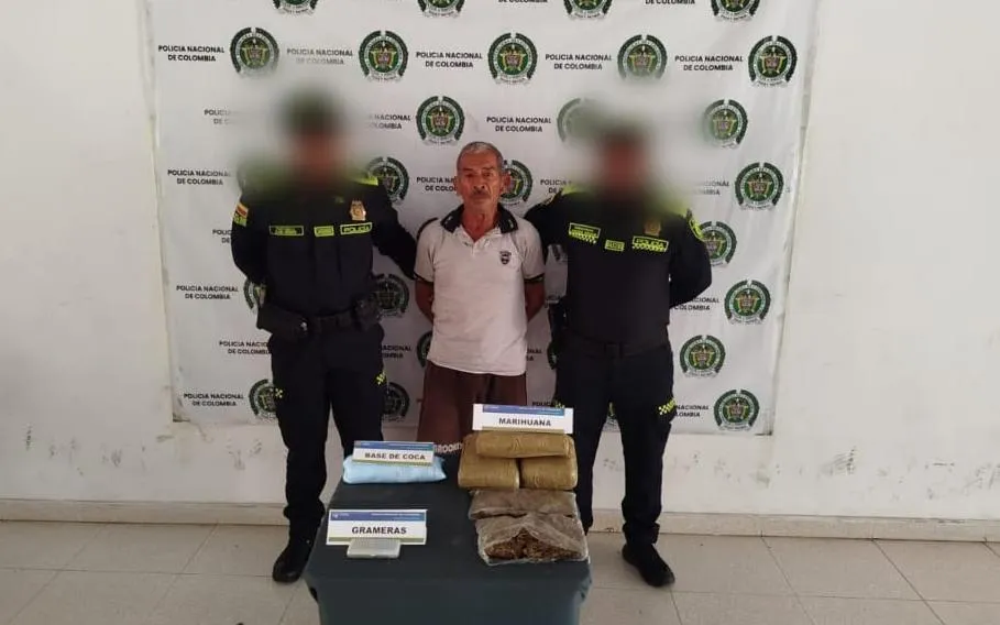 Capturan a adulto mayor señalado de mover droga en Magangué