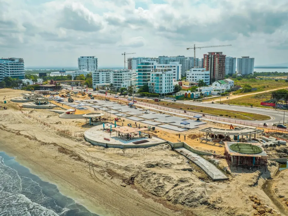 Gran Malecón del Mar alcanza 44 % de avance y consolida su ejecución en Cartagena