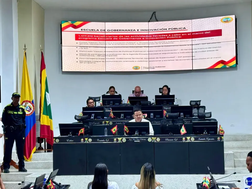 Escuela de Gobierno y Liderazgo presenta informe de gestión 2025 ante el Concejo de Cartagena