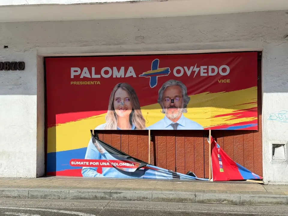 Vandalismo contra sede de campaña de Paloma Valencia en Cartagena