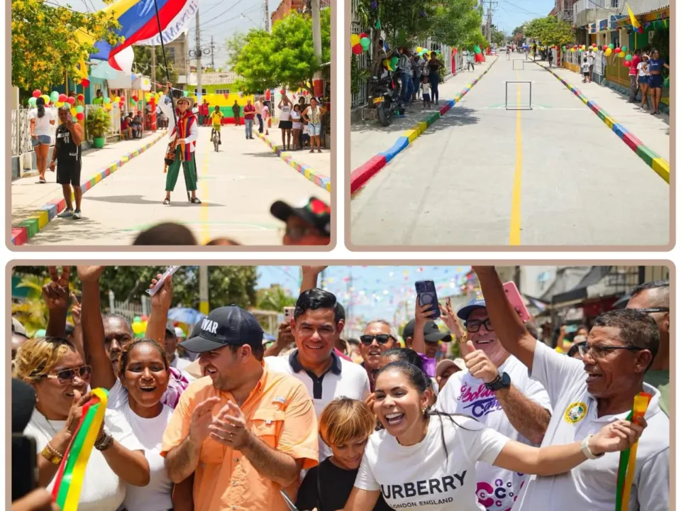 ¡Doblete ganador! Gobernador Yamil Arana entregó dos calles en Olaya Herrera