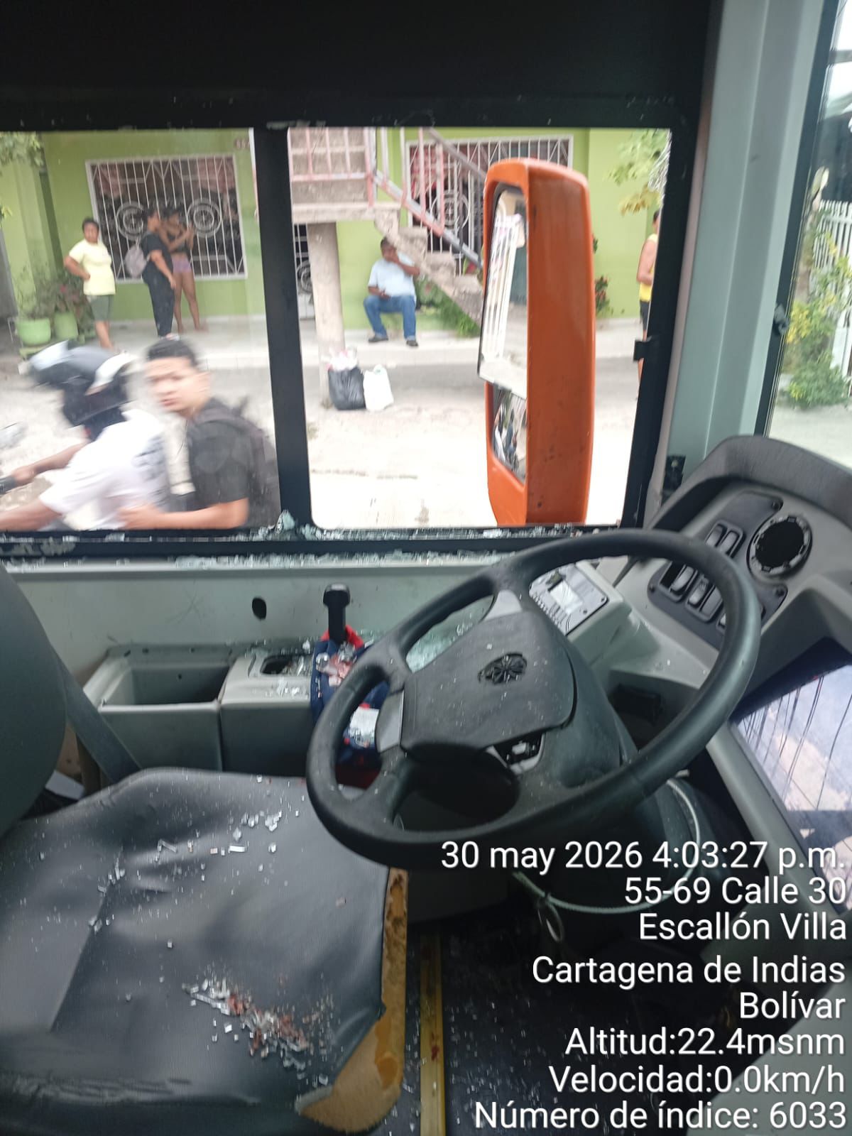 Rechazo a brutal agresión de motociclista a conductor de TransCaribe