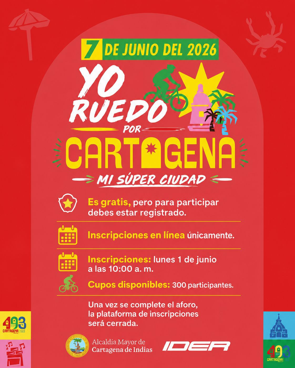 El deporte también protagoniza la celebración de los 493 años de Cartagena