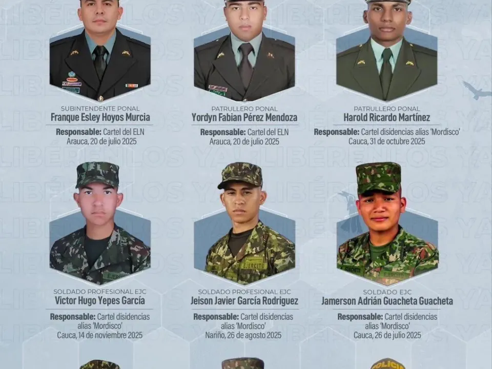 MIndefensa exije libertad de secuestrados, entre ellos el policía cartagenero Harold Ricardo Martínez