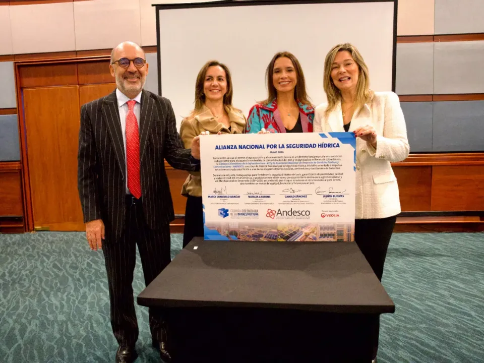 Andesco y Cámara de Infraestructura se unen para acelerar inversiones en agua y saneamiento en Colombia