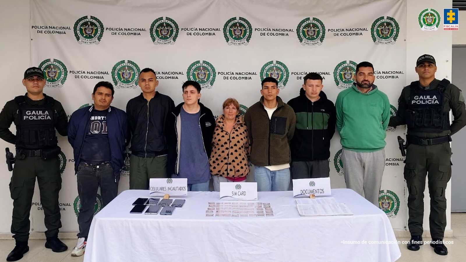 Aseguran a ocho presuntos integrantes de ‘Los Selectivos’, señalados de cometer ‘paseos millonarios’ en Bogotá