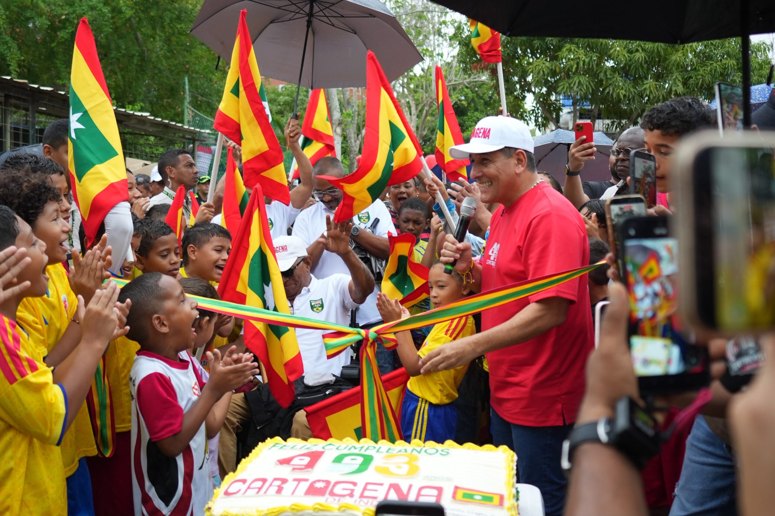 El mayor ‘Calletón’ de Cartagena: Dumek Turbay entregó 13 nuevas calles de manera simultánea por los 493 años de la ciudad