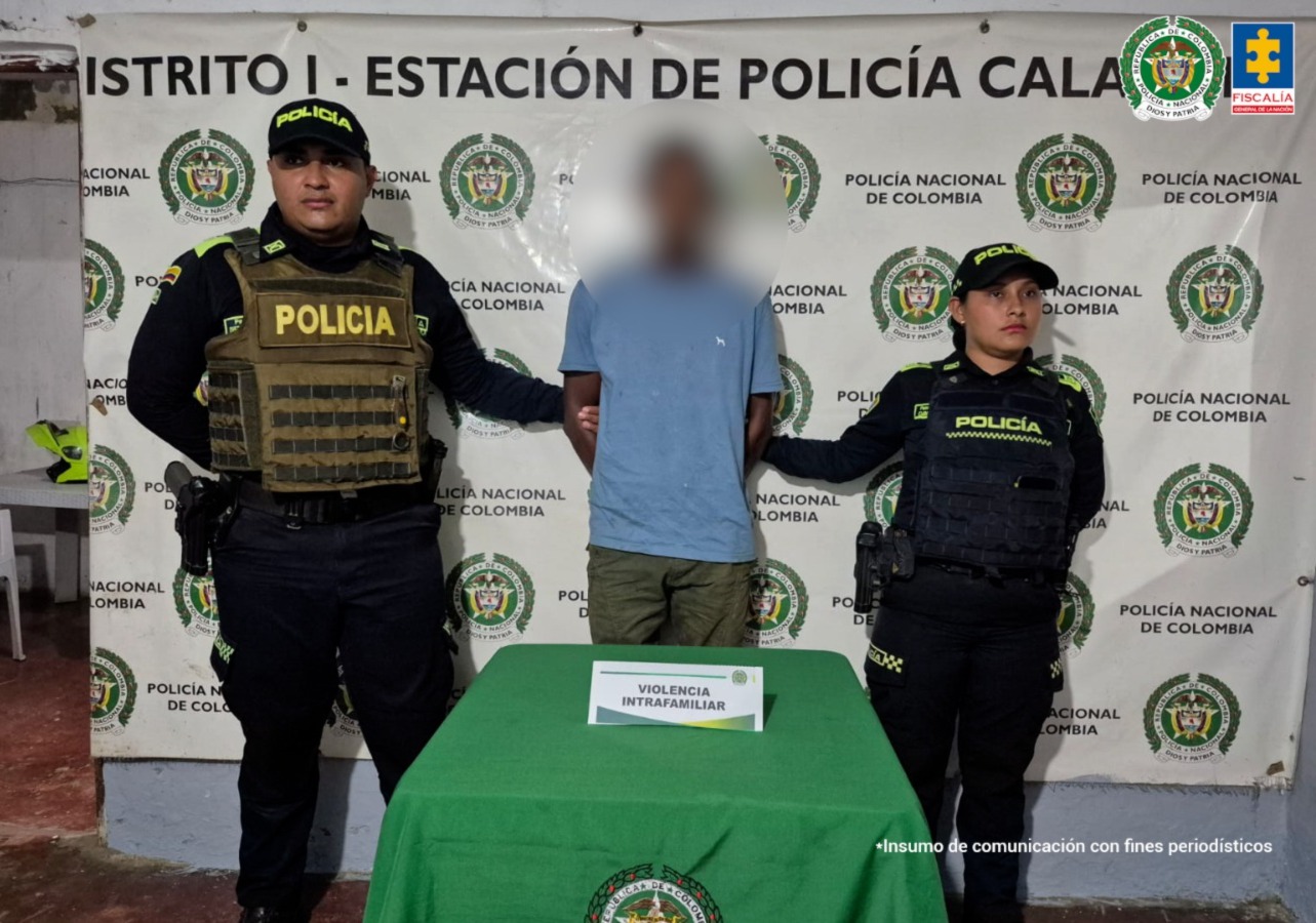 Aseguran en Cartagena a dos hombres señalados de violencia intrafamiliar contra sus familiares