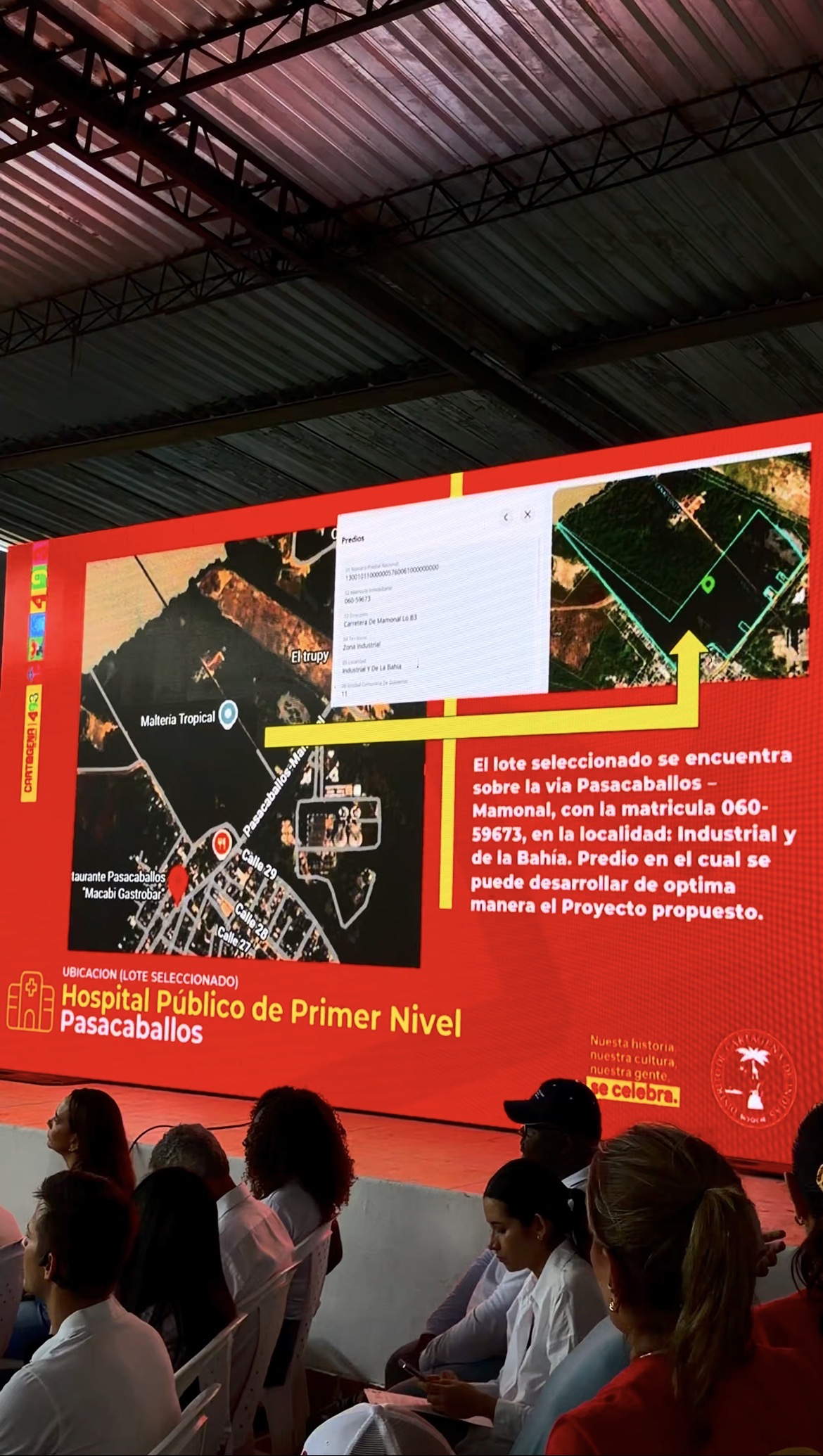 Dumek Turbay define lote para nuevo hospital y anuncia embarcadero en Pasacaballos