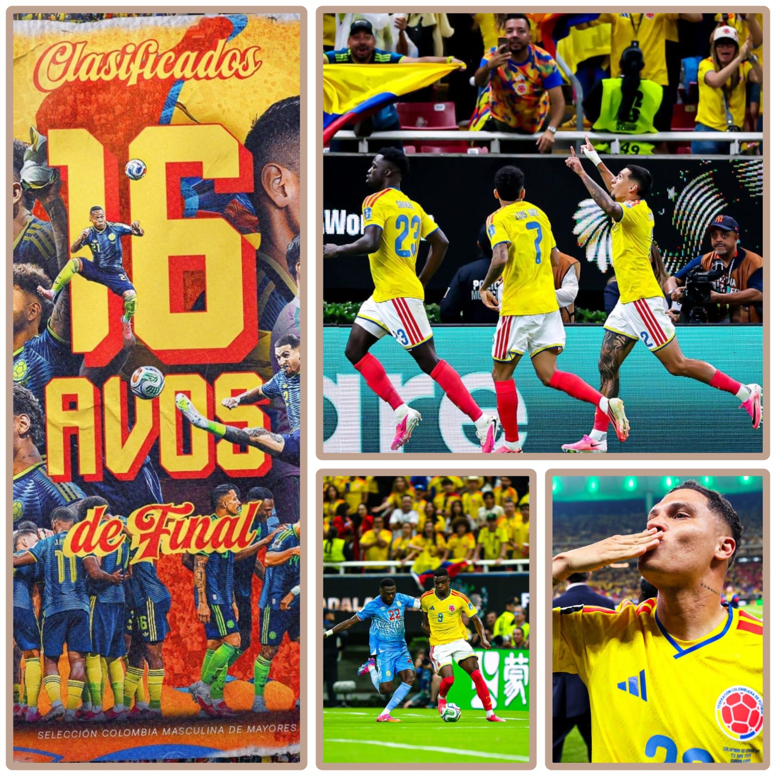 Colombia líder y con puntaje perfecto, espera a Portugal