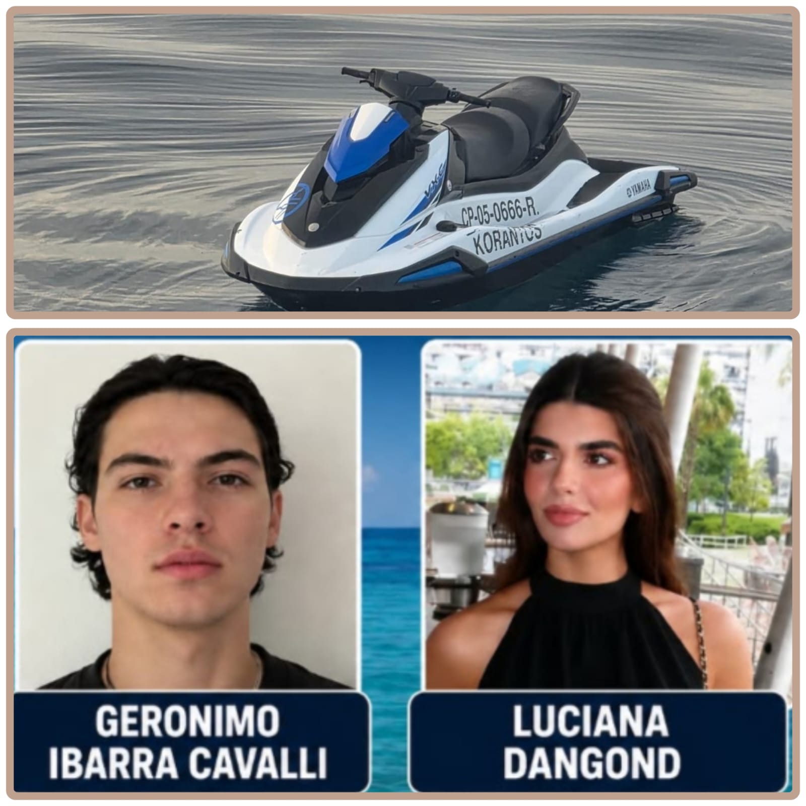 Armada activa búsqueda de jóvenes desaparecidos en Barú/ Apareció su jet ski en San Onofre, Sucre