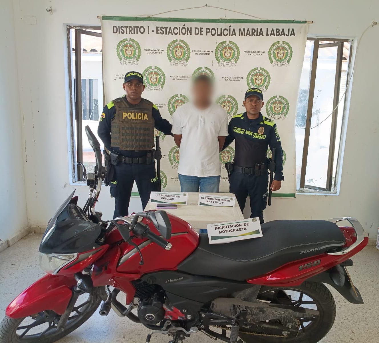 Lo «pillaron» huyendo, tras hurtar celular en María La Baja