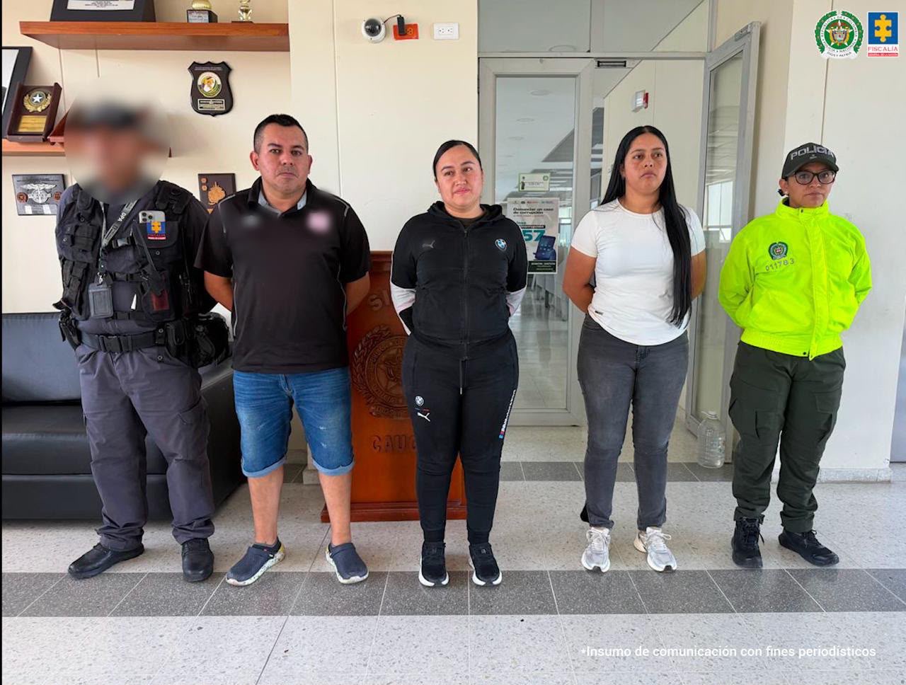 Judicializan a tres policías y un particular por presunto hurto de vehículos incautados en Cauca