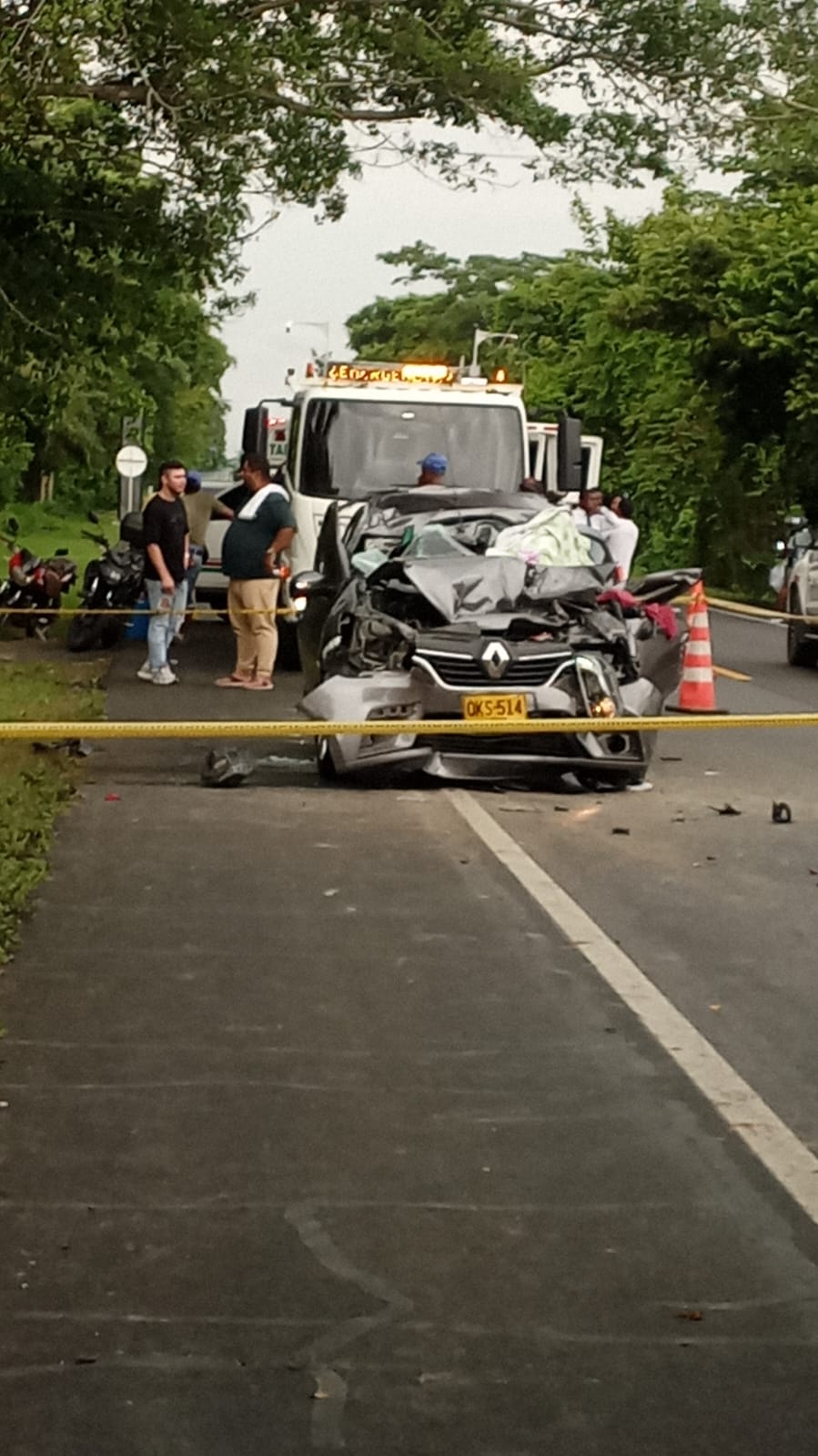 Un muerto y dos heridos en siniestro vial en María La Baja, Bolívar