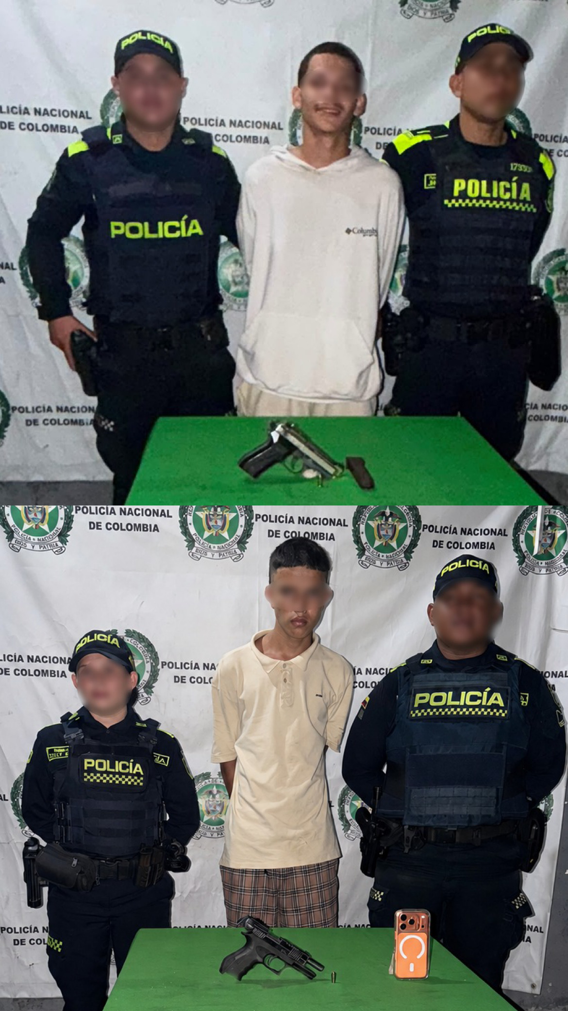 Capturados habrían intimidado con armas de fuego para cometer robos