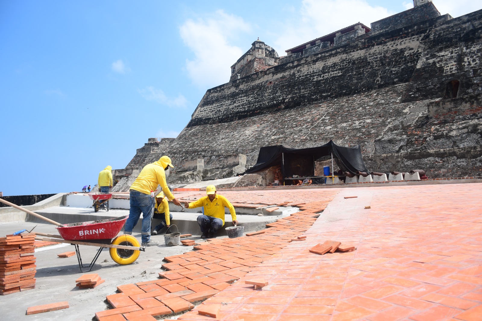 Ya está impermeabilizada la batería de San Lázaro del Castillo de San Felipe de Barajas