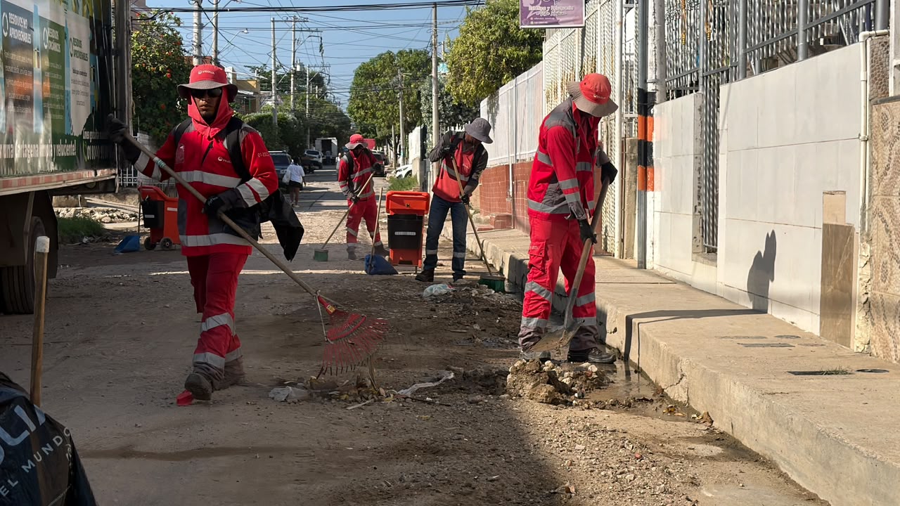 Veolia adelantó jornada de limpieza en el barrio Villa Rubia