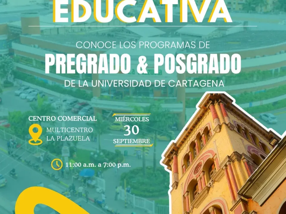Unicartagena lleva oferta de pregrado y posgrado a Multicentro La Plazuela