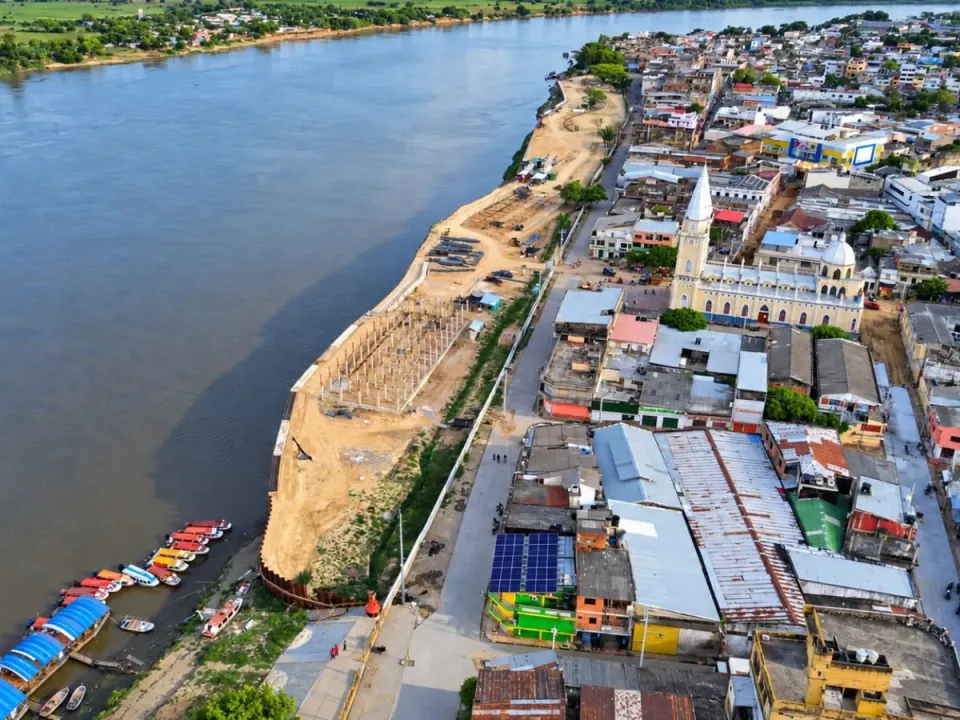 Malecón de Todos en Magangué avanza con 15 % de ejecución y una inversión de $57.000 millones