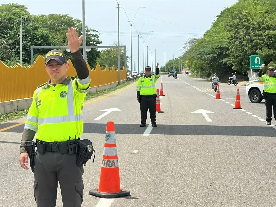 Bolívar registra reducción del 71 % en siniestros viales durante el puente festivo