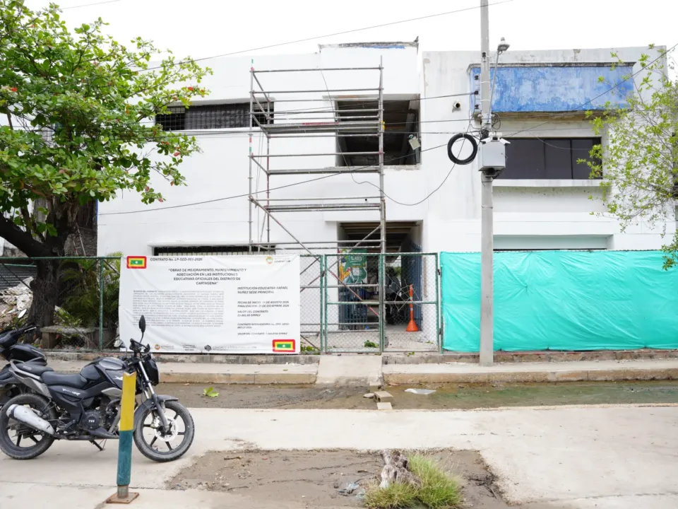 Cartagena inicia rehabilitación de dos sedes educativas para beneficiar a 800 estudiantes