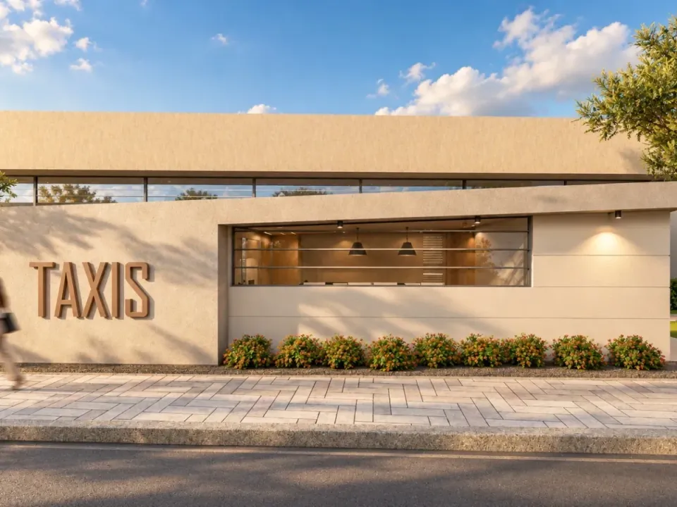 Así serán las nuevas instalaciones para taxistas del aeropuerto Rafael Núñez