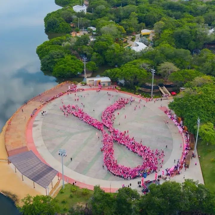 Más de 5.000 personas participaron en la Caminata Rosa contra el cáncer de mama en Cartagena