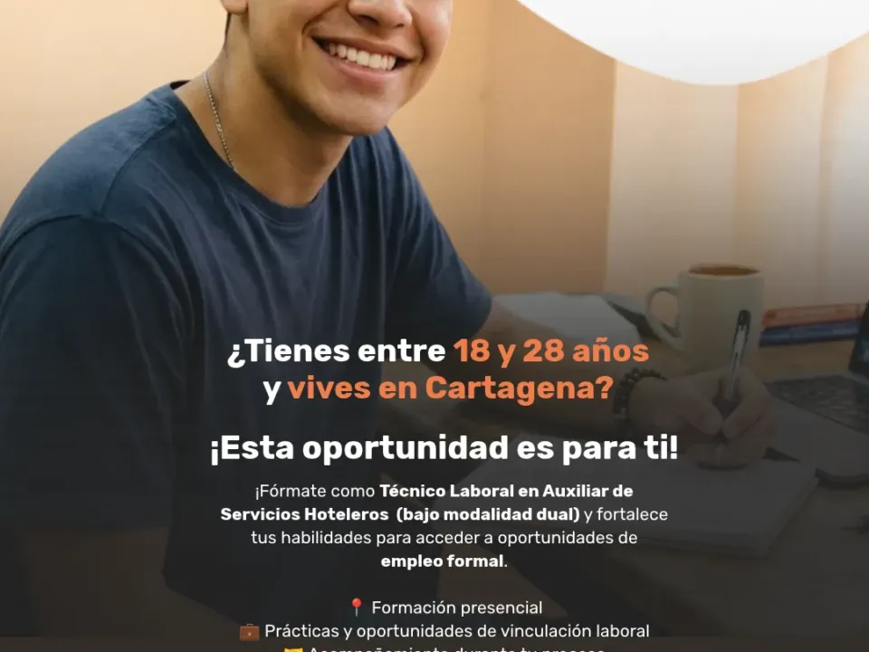 Abren convocatoria para formar a jóvenes en servicios hoteleros en Cartagena