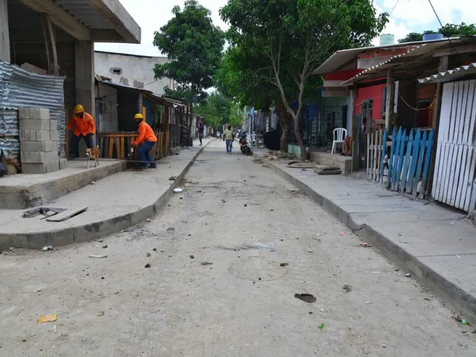 Pavimentación de calle en Nelson Mandela alcanza el 90 % de ejecución