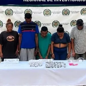Cinco presuntos integrantes de ‘Los Come Yuca’ fueron judicializados por tráfico de estupefacientes en Clemencia