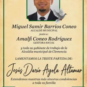 Clemencia suspende acto del Reinado Cultural tras asesinato de Jesús Darío Ayola Altamar