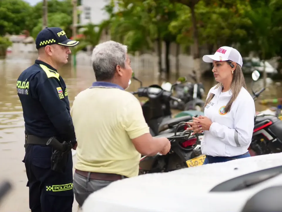 OAGRD monitorea canales y atiende reportes por lluvias en sectores de Cartagena