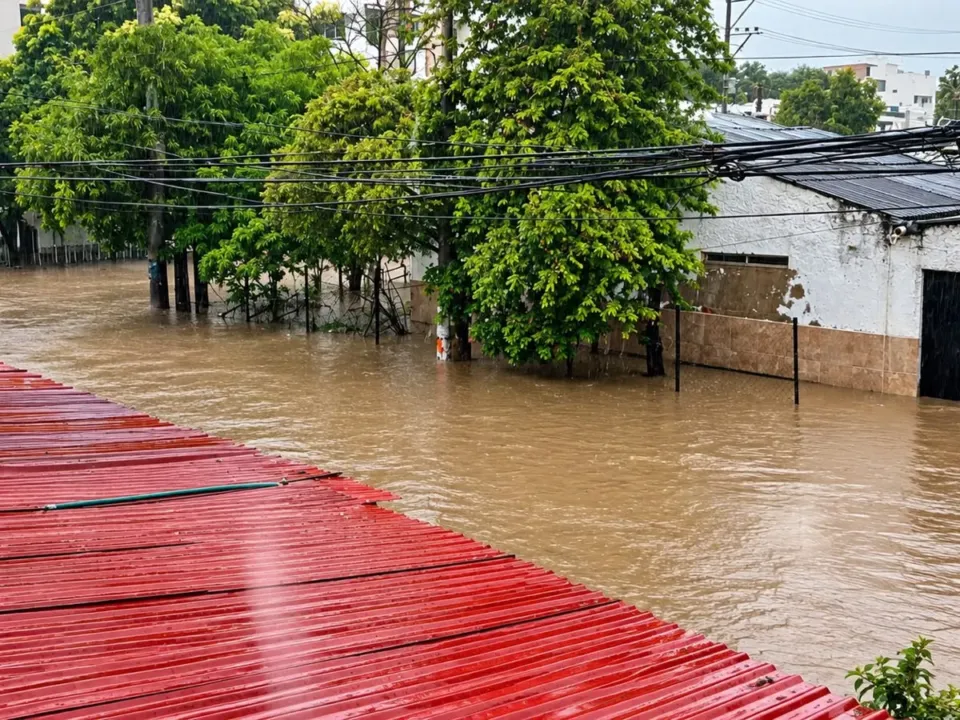 Lluvias provocan inundaciones y afectaciones a la movilidad en Cartagena